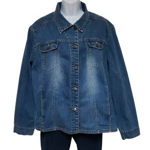 Kikit Womans Jean Jacket sz XL